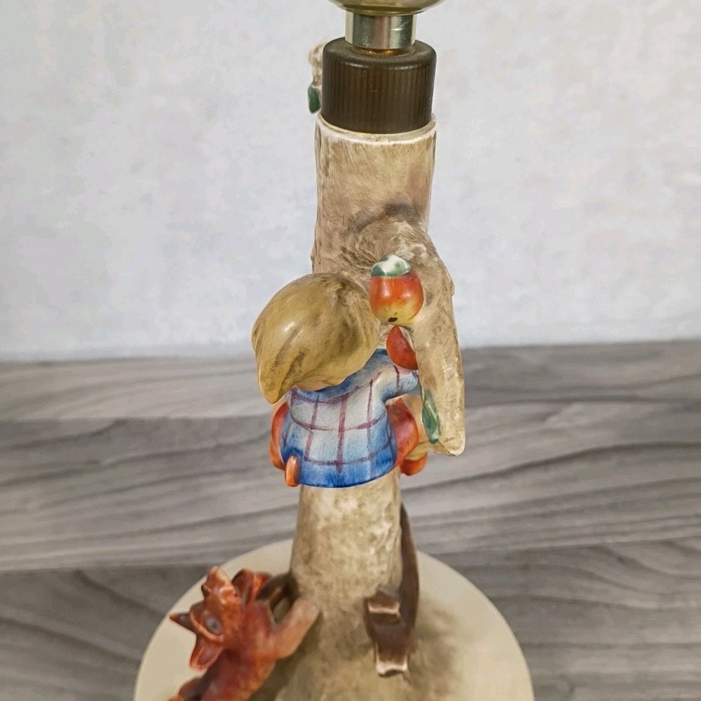 Vintage Table Lamp Culprits 18" Hummel Boy & Dog Goebel 44A - Picture 10 of 16